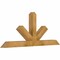 Ekena Millwork Saratoga Rough Sawn Timber Gable Bracket, Western Red Cedar, 60"W x 25"H x 4"D x 4"F, 10/12 Pitch GBW060X25X0404SAR00RWR - alternate 4